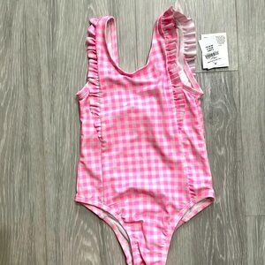 NWT Gap Ruffled Gingham onepiece bathing suit, size 4